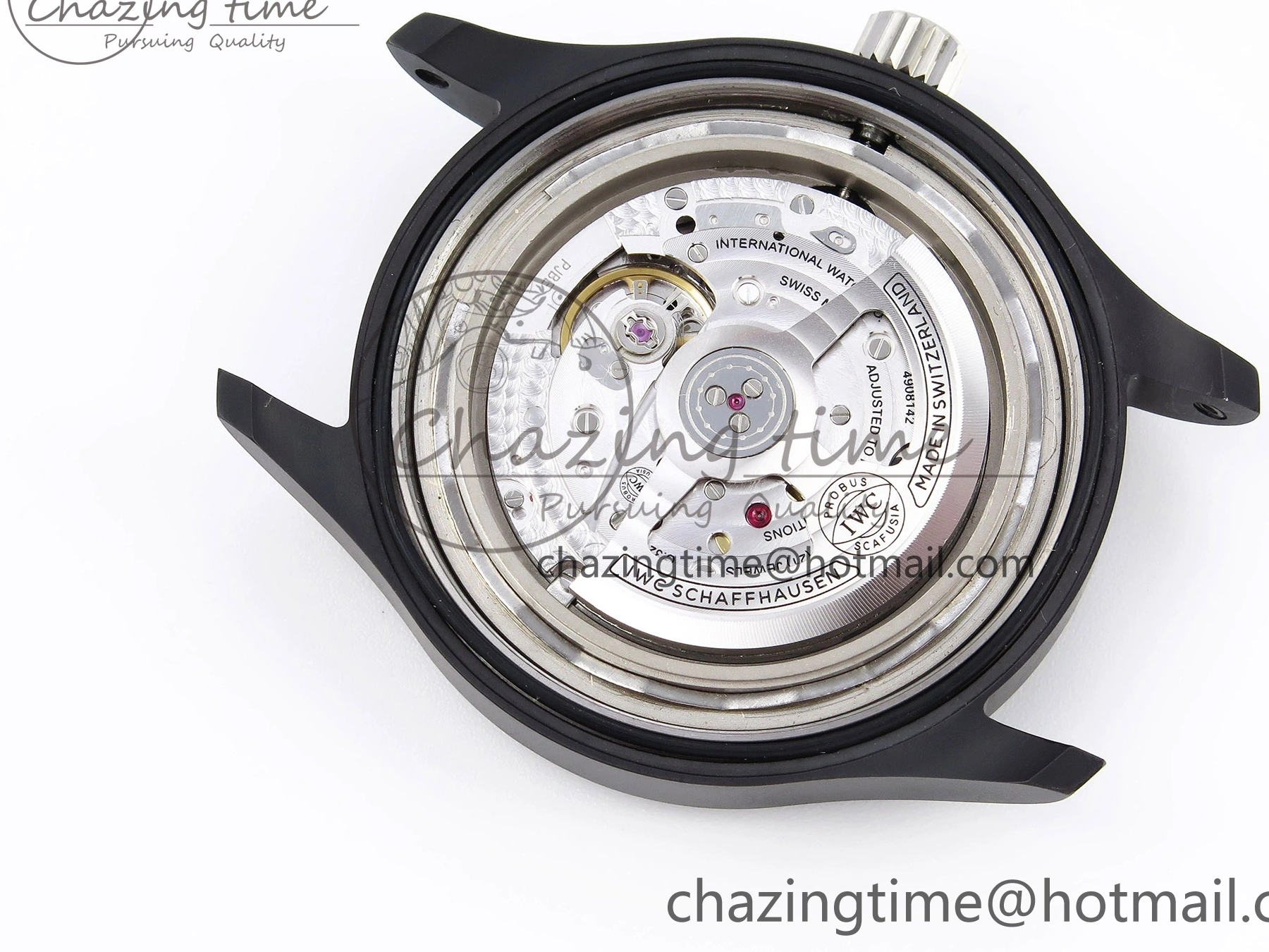 MIROTIME 0208 FreshLook Pilot’s Watch Top Gun Black Ceramic IW326901 ZF 1:1 Best Edition on Black Nylon Strap A 7026